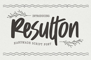 Resulton – Handmade Script Font