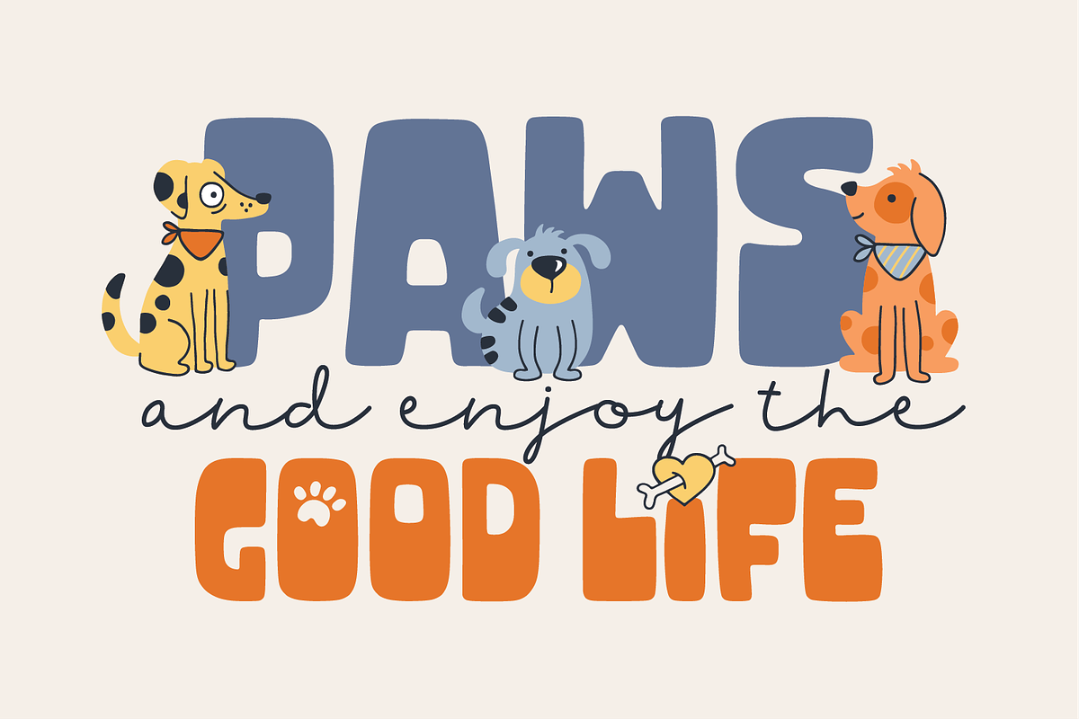 Fur Real Font & Doodles, a Handwritten Font by Denise Chandler (Photo 3 of 7)