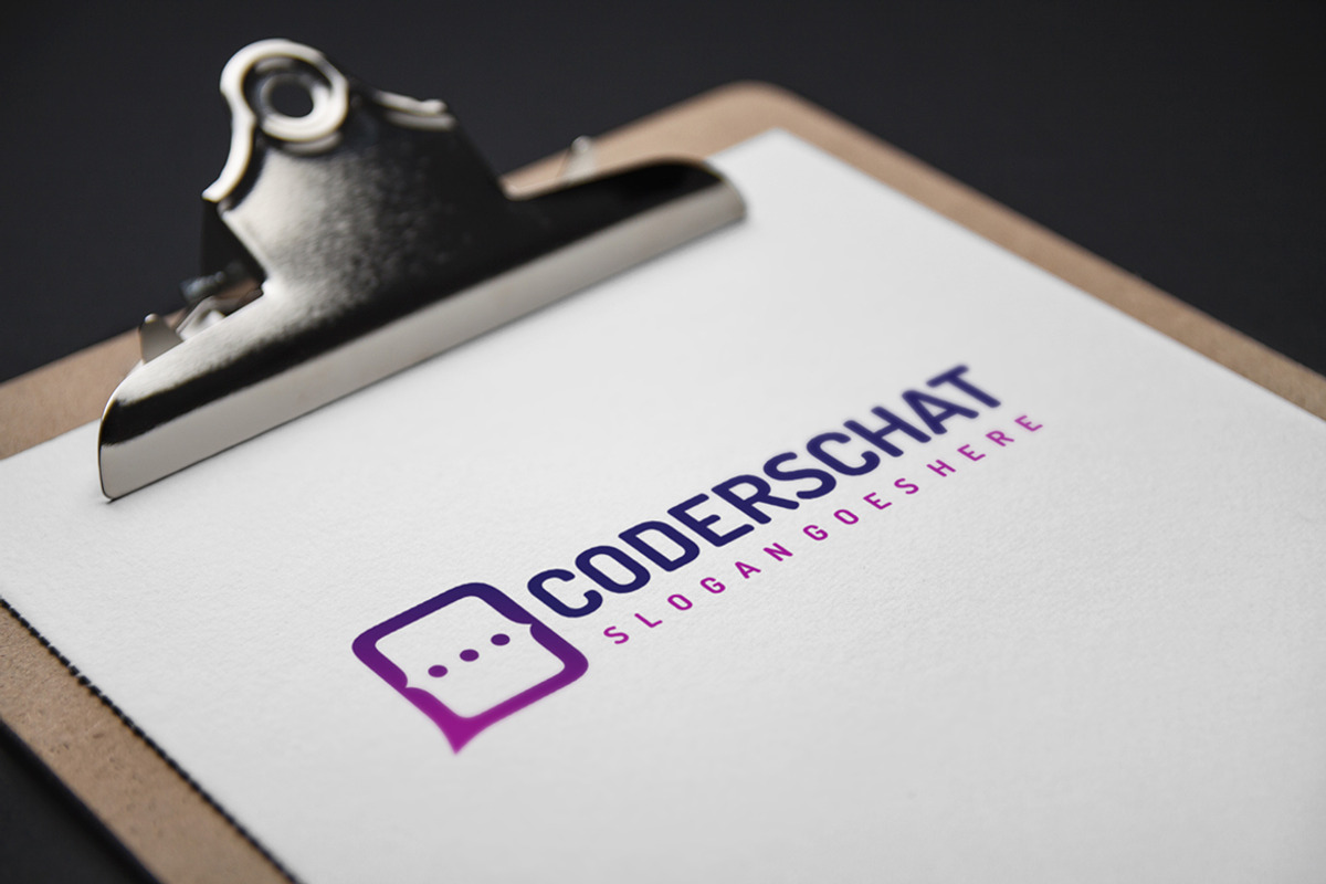Code Chat Logo, a Branding & Logo Template by 3ab2ou