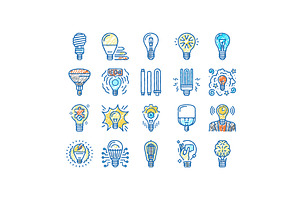 Bulb Electrical Energy Accessory, an Object Illustration by pikepicture