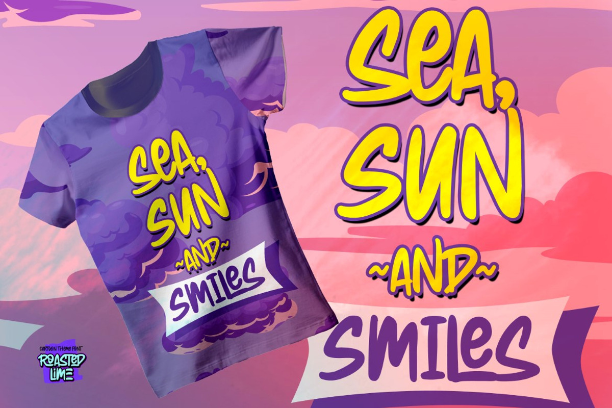 Roasted Lime - Cartoon Theme Font, a Font by Gassstype (Photo 4 of 8)
