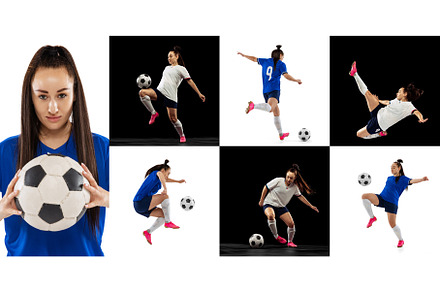 Photo set of professional female
