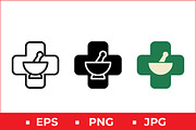 Pharmacy Cross Icons, a Solid Icon by Artonix (Thumbnail 1 of 2)
