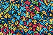12 Seamless stained glass pattern, a Pattern Graphic by ZaaxPrintables (Thumbnail 4 of 7)