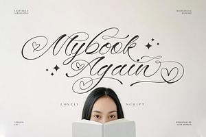 Mybook Again Romantic Script Font, a Script Font by alit design