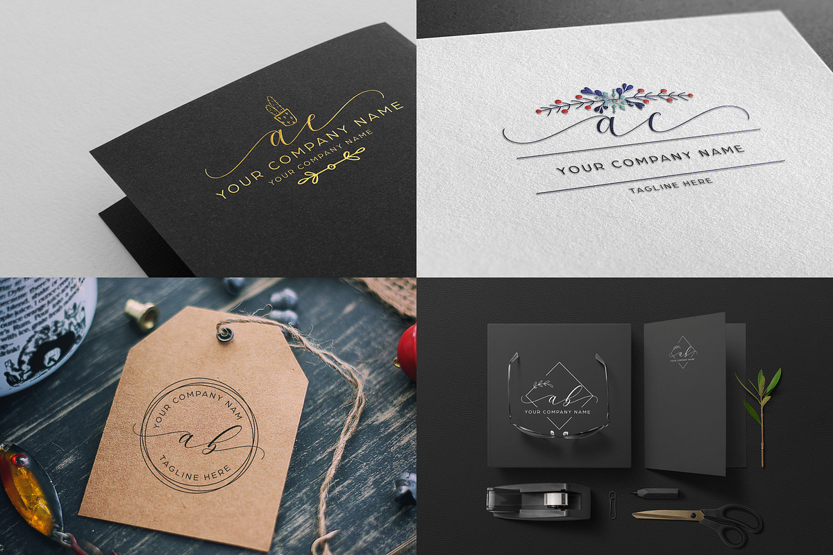 Feminine logo bundle, a Branding & Logo Template by GranzCreative (Photo 4 of 4)