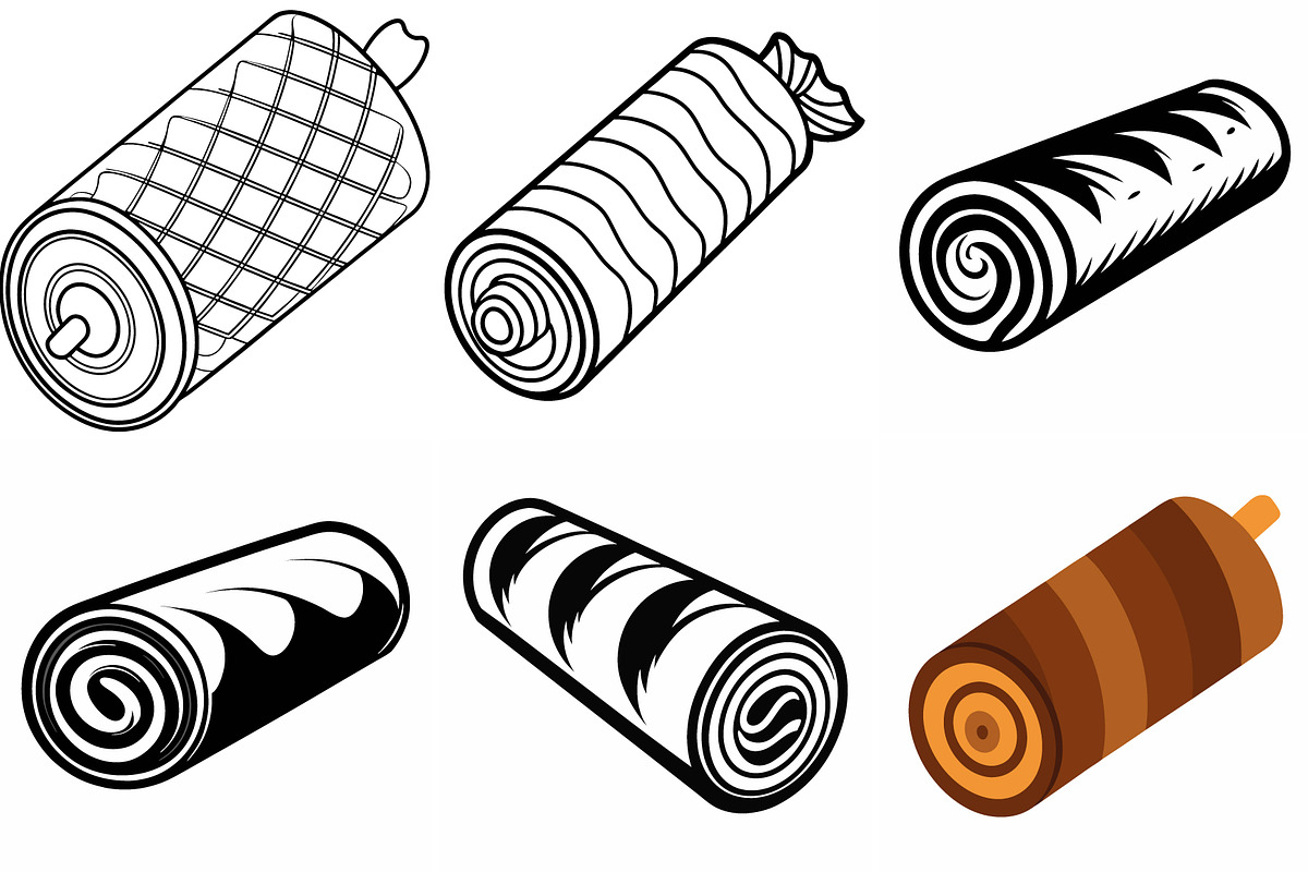 Sweet Roll Pastry Collection, an Object Graphic by Billah Hub