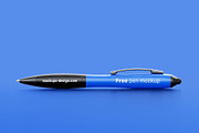 Blue Pen mockup psd file, a Pens & Pencil Mockup by MOCKUPSDESIGN (Thumbnail 3 of 3)