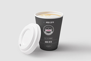 Coffe Paper Cups Mock-up 4
