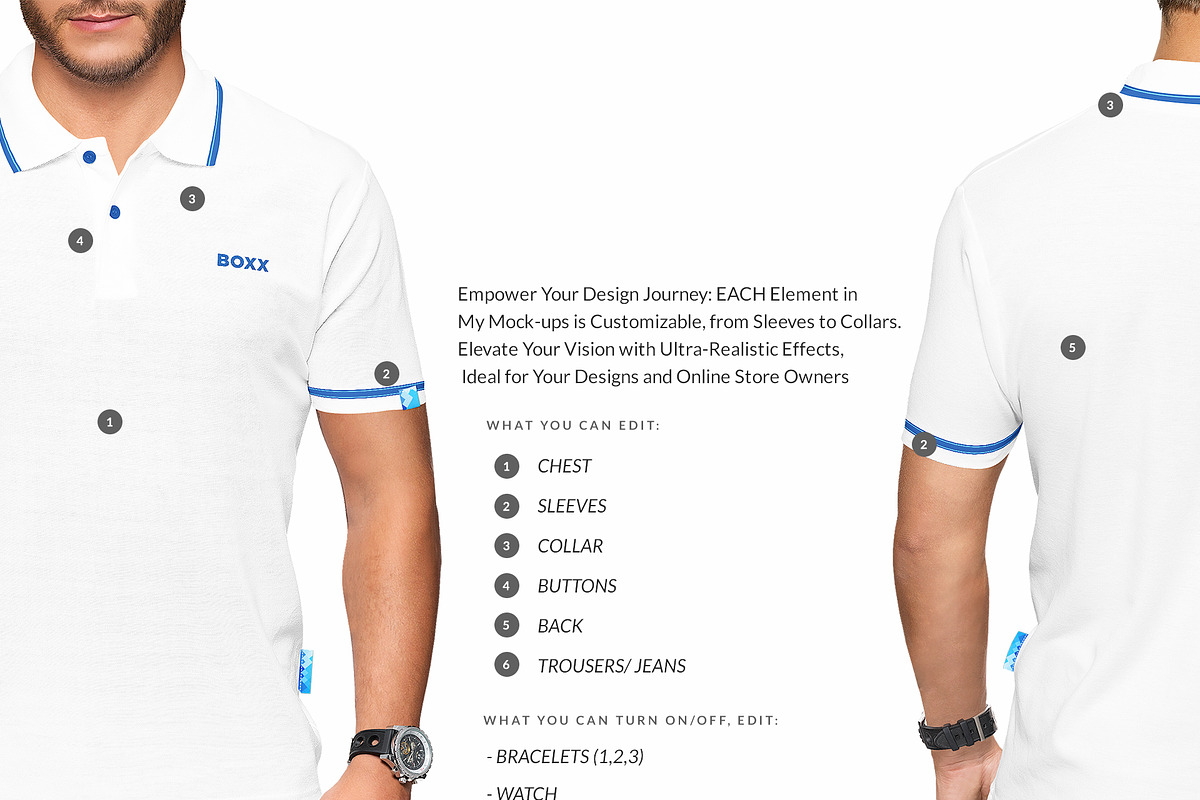 Men Polo Shirt 10x Mock-ups, a Shirt Mockup by Mocca Mockups Store (Photo 2 of 5)