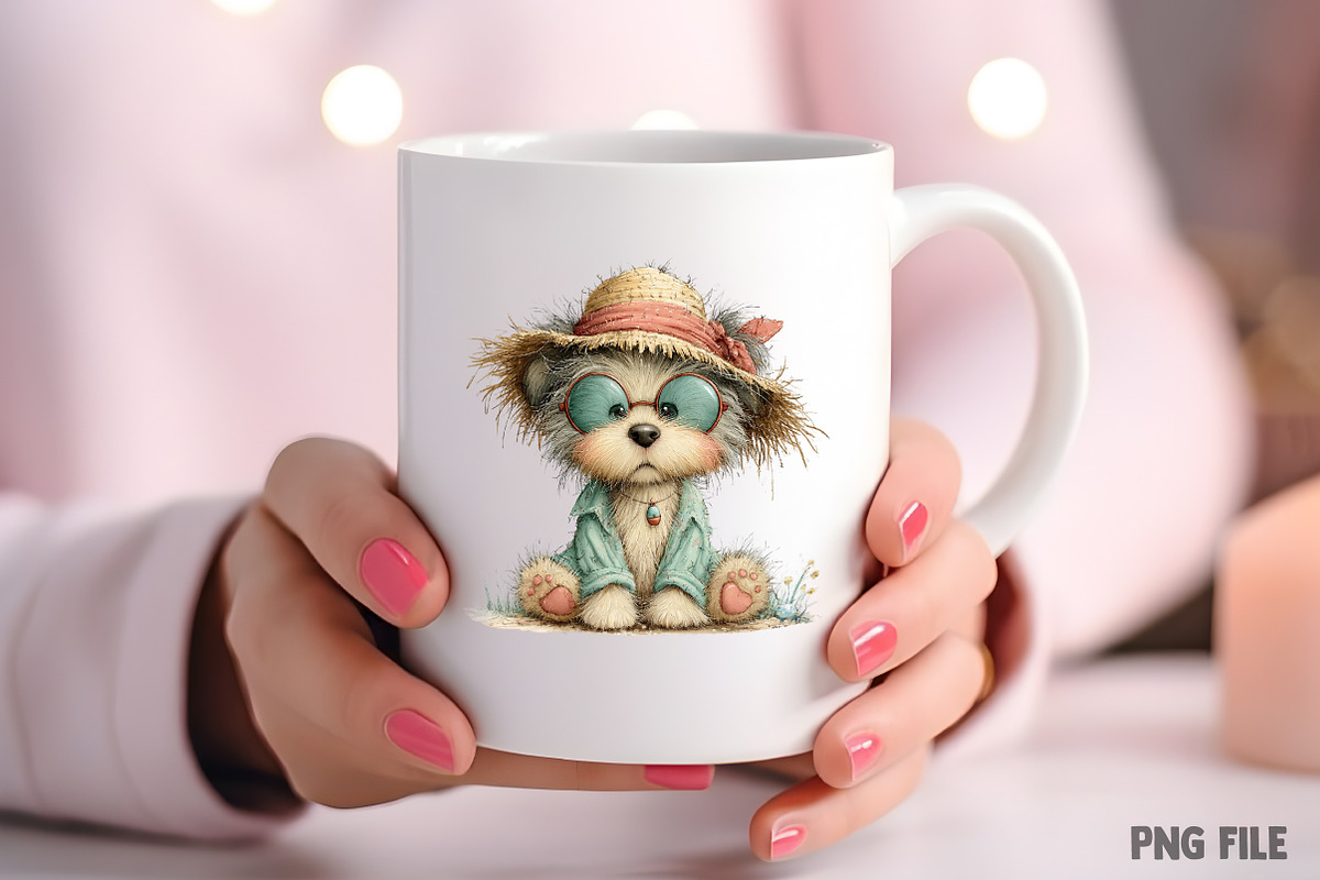 Whimsical Summer Dogs Clipart, an Illustration by Craft Nest (Photo 8 of 11)