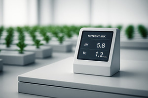 Smart farming device in indoor agric, a Photo by Dvoevnore photos