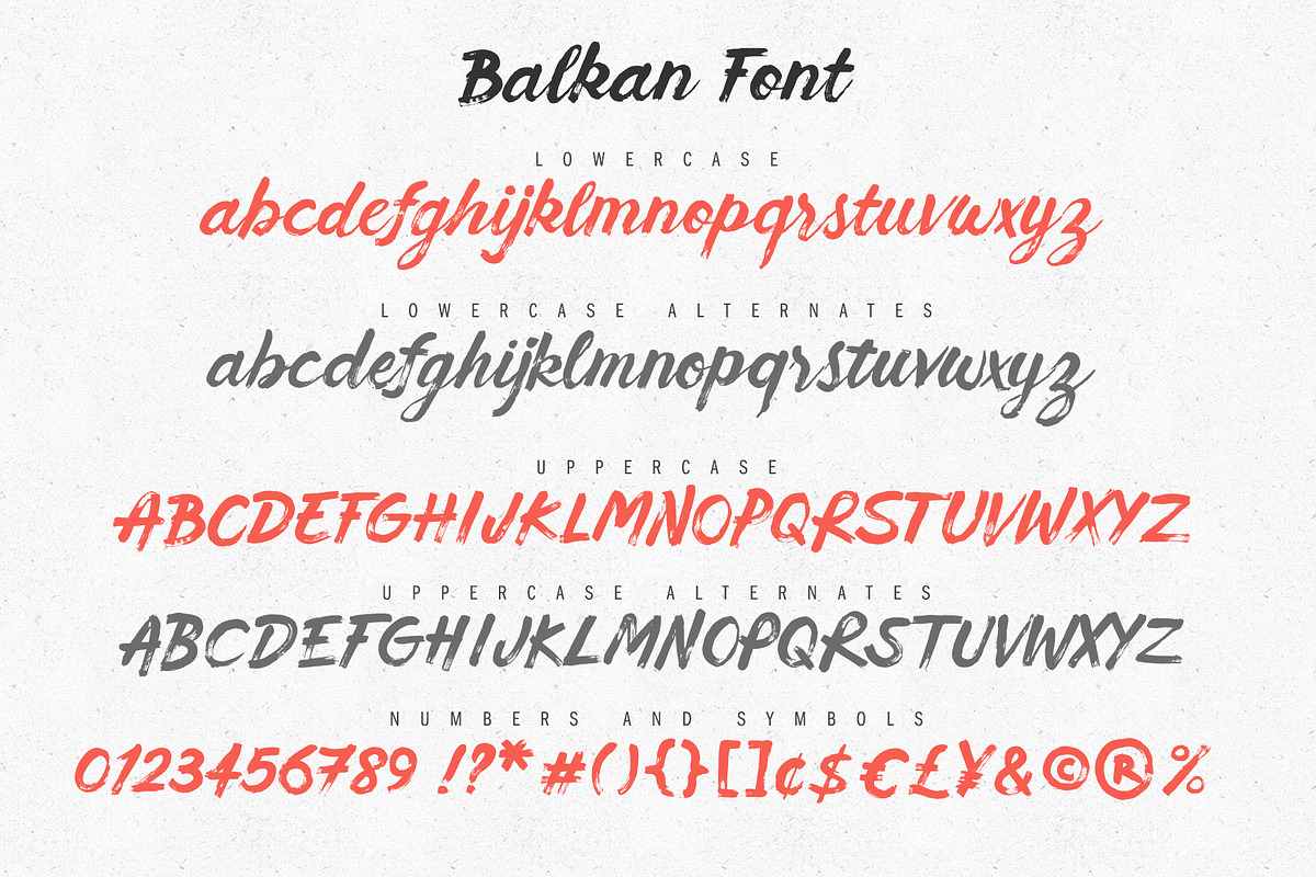 Balkan Font preview 7