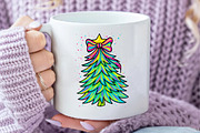 Coquette Christmas PNG Tree, an Illustration by Daily.Designs (Thumbnail 3 of 5)