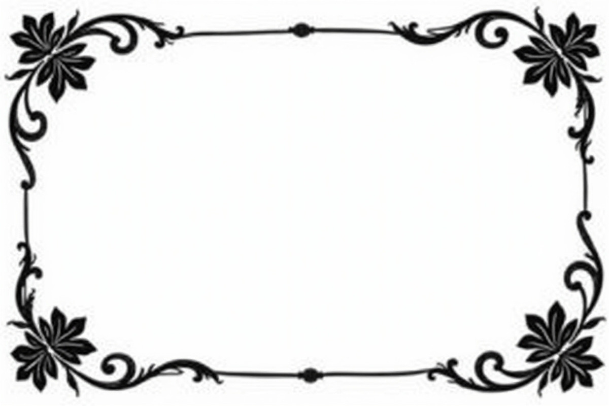 Elegant Border Silhouette Set, an Illustration by musafir_fashion (Photo 3 of 9)