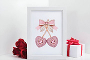 Valentine Cherry Rhinestone PNG, an Illustration by DreamPrint404 (Thumbnail 2 of 6)