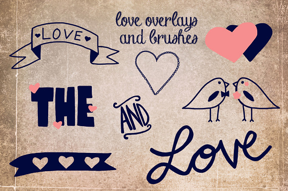 Love Overlays and Photoshop Brushes preview 3