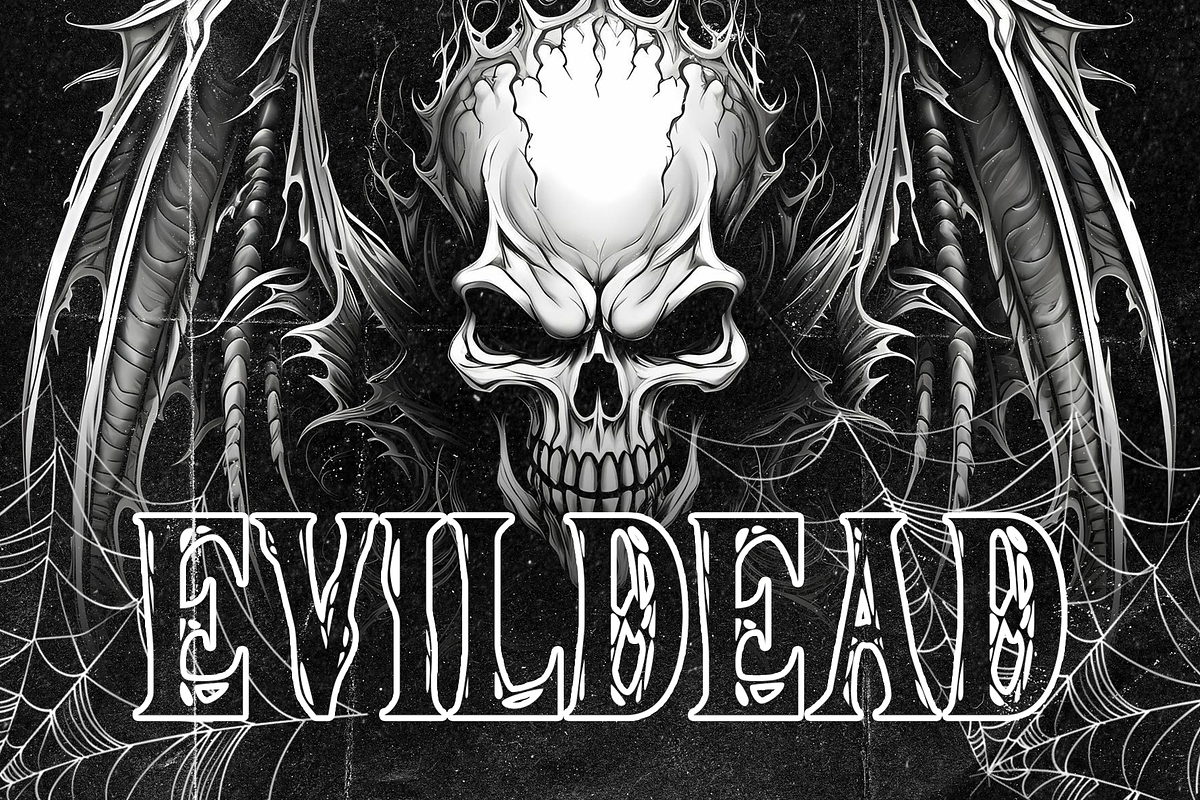 Revenge Squad Metal Horror Font, a Blackletter Font by dansdesign (Photo 5 of 8)