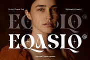 Eqaslo - Elegant Vintage Font, a Serif Font by Iqsiart Studio (Thumbnail 1 of 14)