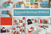 Postcard BUNDLE Mock-Ups, a Print Template by Kongkow (Thumbnail 1 of 5)