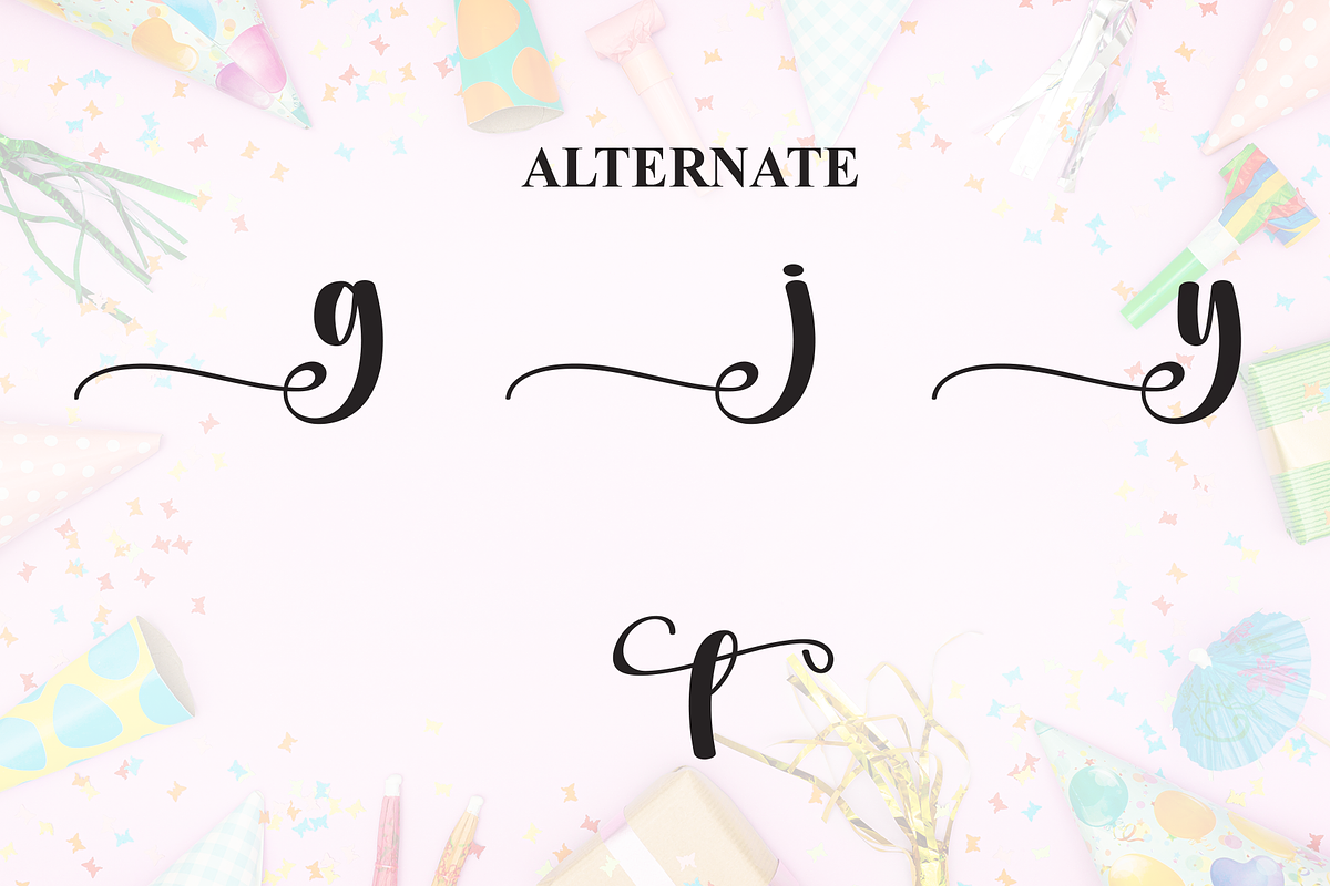 Birthday | Script Font, a Handwritten Font by Scratchones (Photo 8 of 9)
