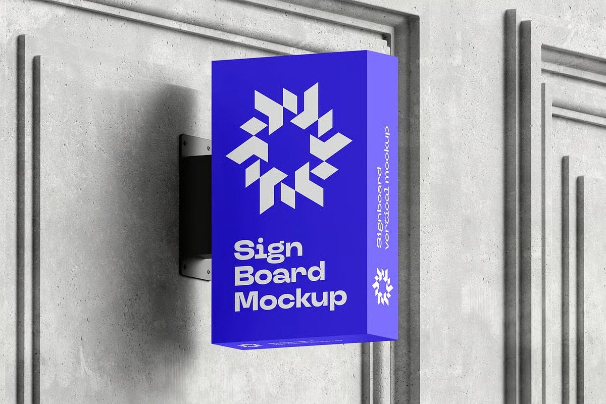 Signboard Vertical Mock-up, an Advertising Mockup by zippypixelstudio (Photo 11 of 14)