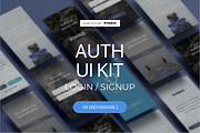 Auth UI Kit - Ionic 3 Theme, a Templates & Theme by Pinro (Thumbnail 1 of 2)