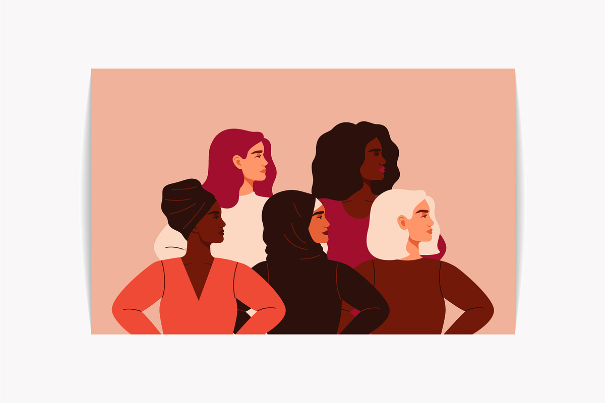 Strong women together, a Person Illustration by Mary Long (Photo 3 of 4)