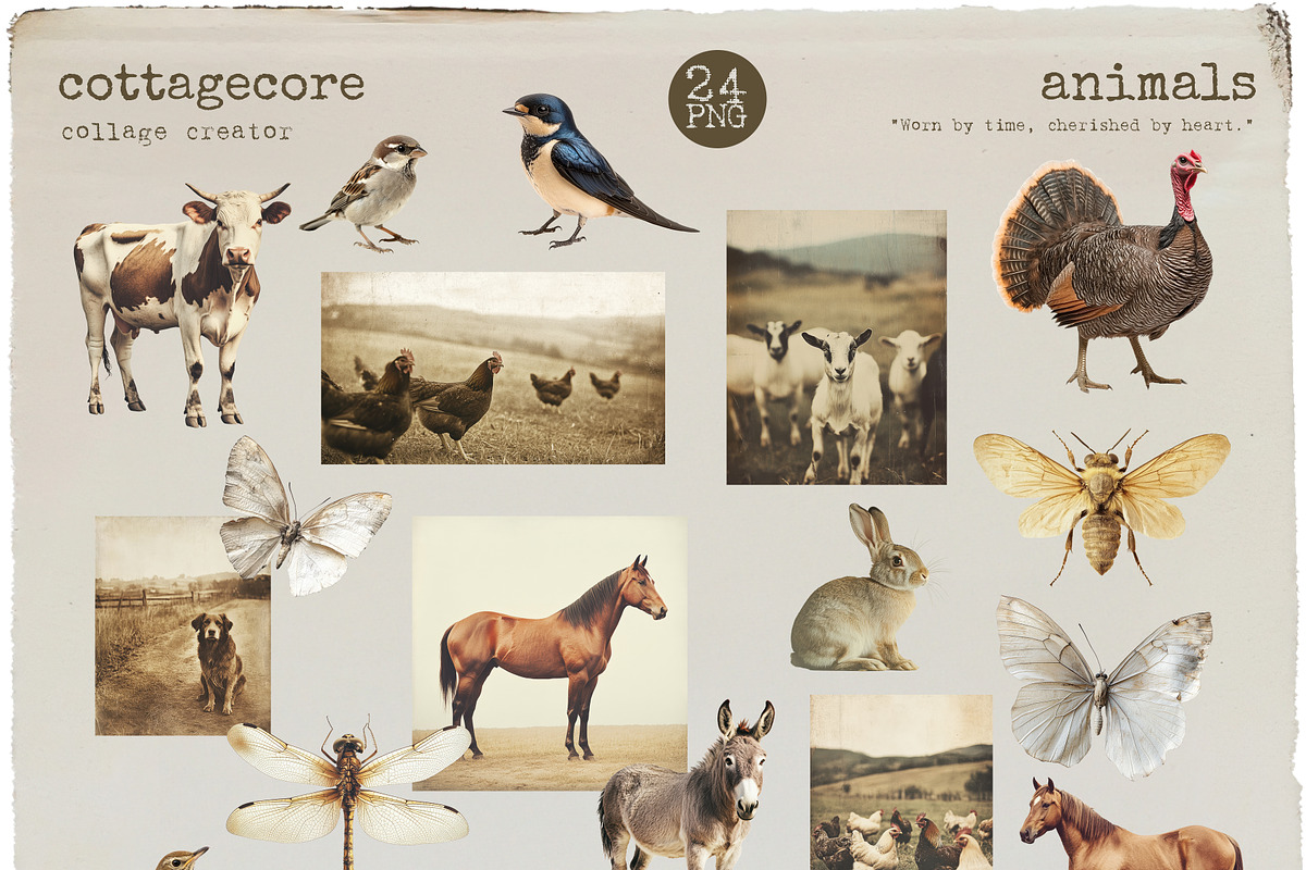 Cottagecore Collage Creator, an Object Graphic by Polli Deeva (Photo 9 of 11)