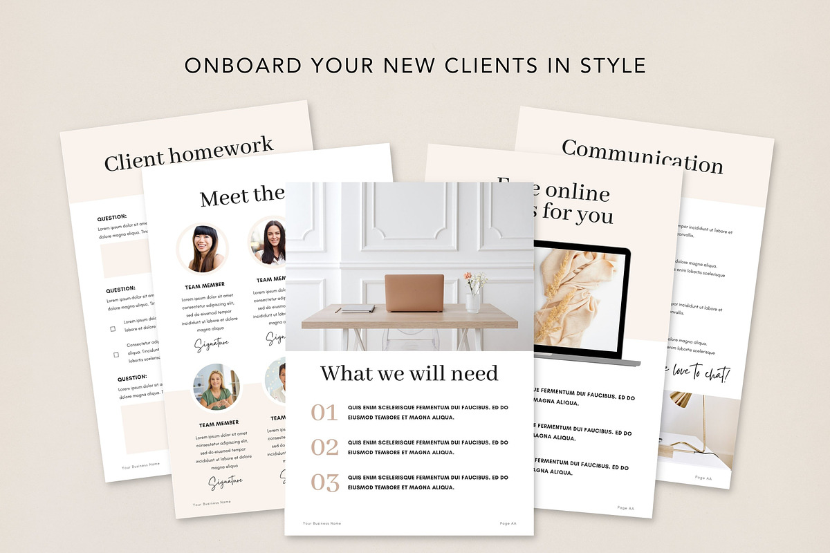 Coaching Client Welcome Pack Canva, a Brochure Template by DeeBeeDesign (Photo 4 of 10)
