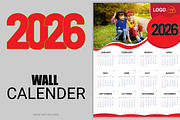 Modern 2026 Annual Calendar Template, a Stationery Template by hkmonir (Thumbnail 2 of 3)