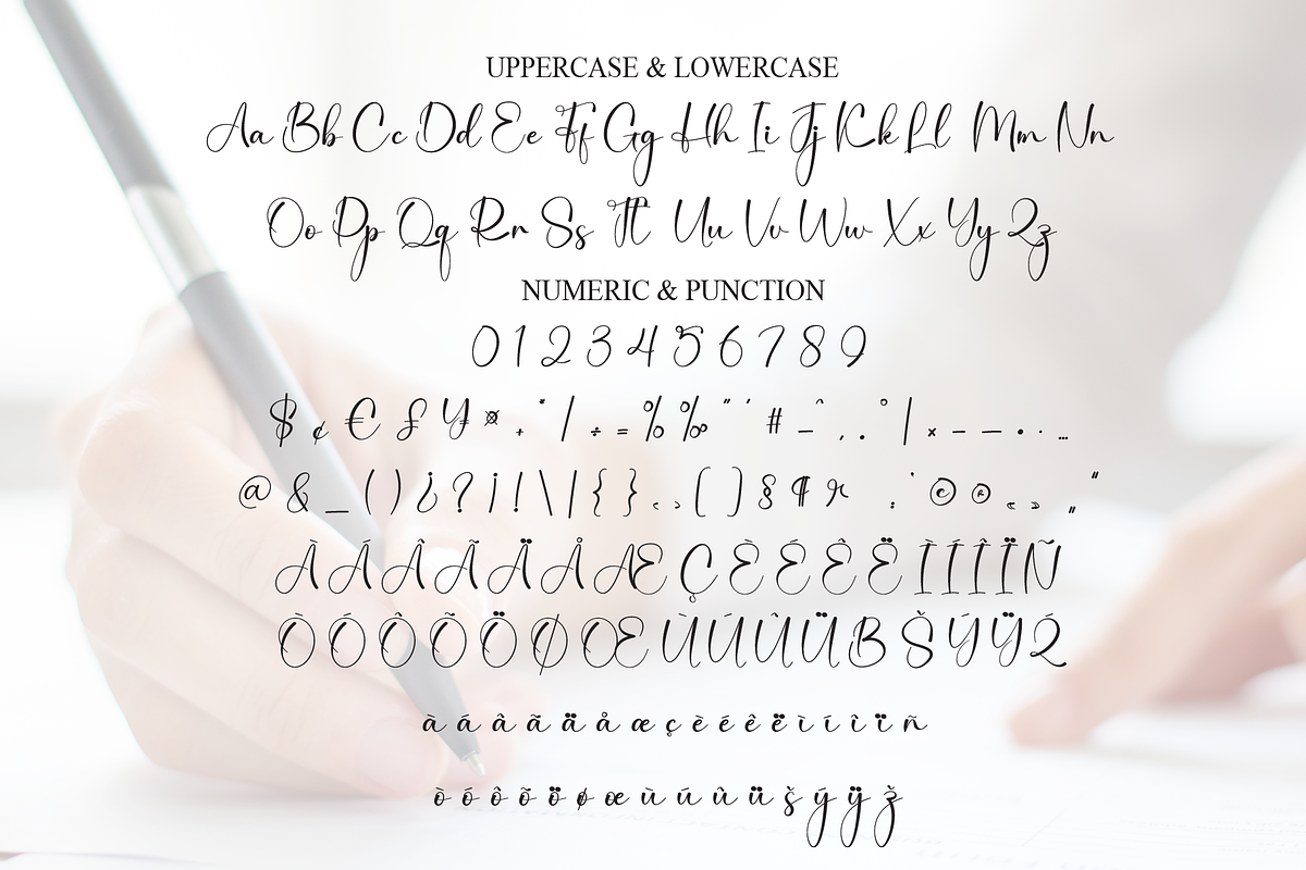 Angelina Signature | Script Font, a Handwritten Font by Scratchones (Photo 7 of 8)