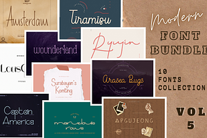 Modern Font Bundle Vol 5