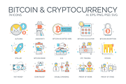 Cryptocurrency & Bitcoin Flat Icons, an Icon by Flat Icons (Thumbnail 1 of 5)