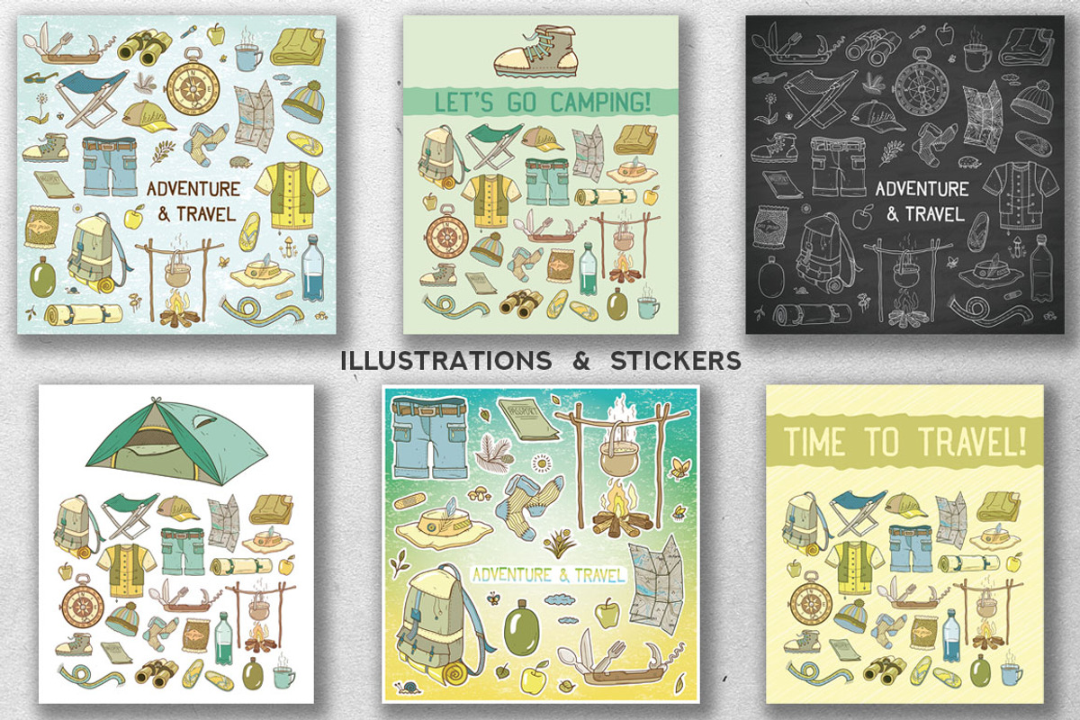 Travel & Hiking collection, an Illustration by Anastasia Koba (Photo 8 of 9)