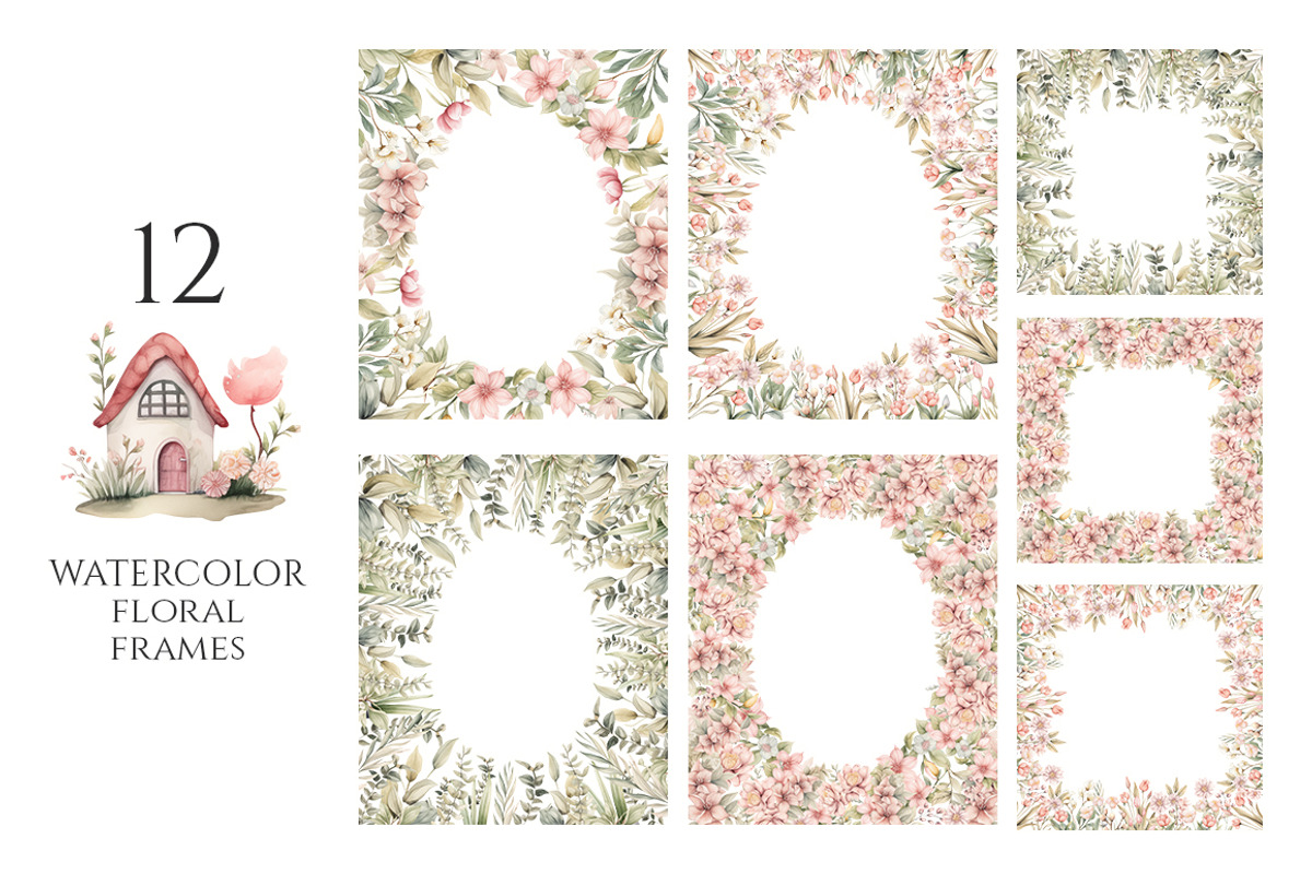 Watercolor Happy Easter Collection, a Decorative Illustration by Evgeniia (Photo 12 of 17)