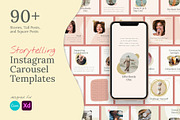 Abstract Carousel Templates CANVA XD, a Social Media Template by Elissa Mae Creative (Thumbnail 1 of 15)