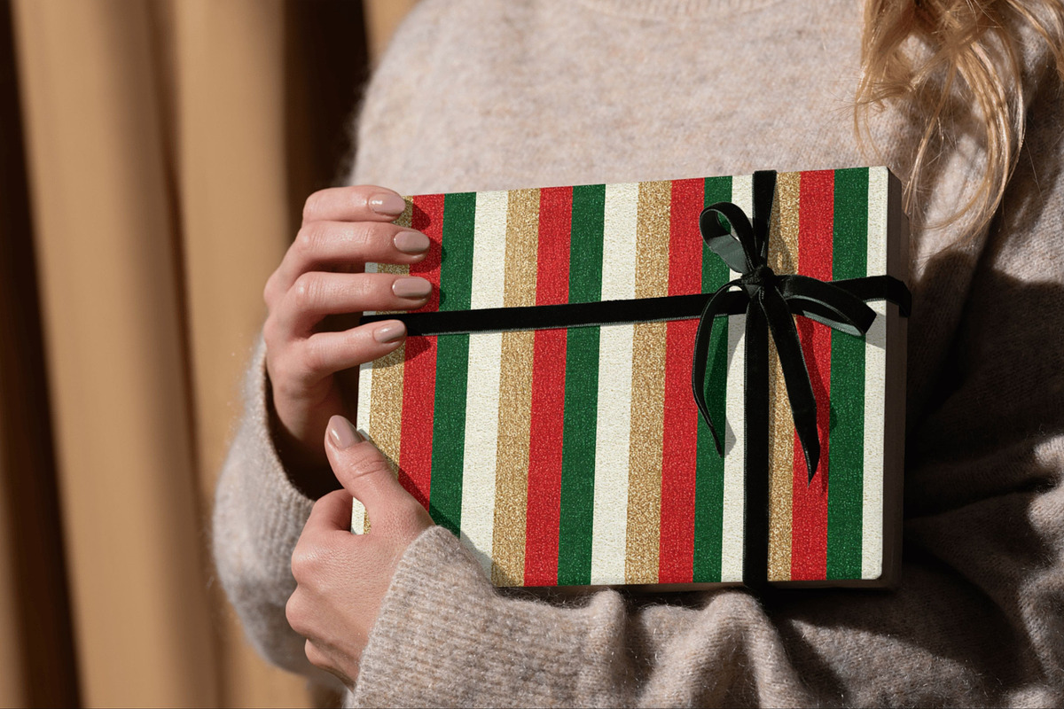 120 Christmas Stripes, a Pattern Graphic by Pattern Whimsy (Photo 4 of 9)