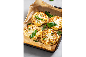 Roasted cauliflower steaks with, a Food & Drink Photo by Lermont51