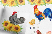 Bird Farm watercolor clipart, an Animal Illustration by MitrushovaArt (Thumbnail 2 of 5)