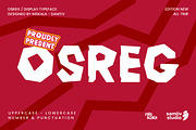 OSREG - A Abstract Display Font, a Handwritten Font by Samtiv Studio (Thumbnail 1 of 6)