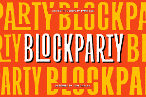 Blockparty - Fun Display Font