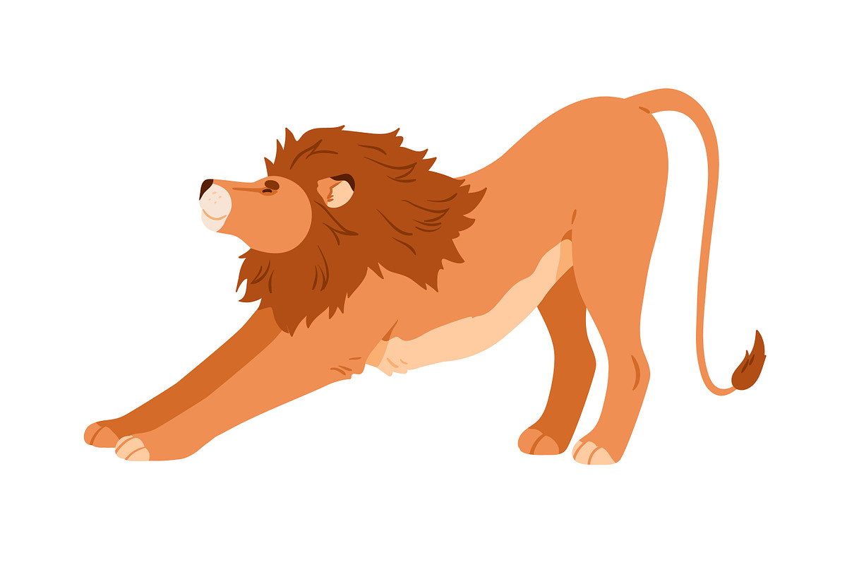 Cartoon lion from African jungle set, an Animal Illustration by Good Studio (Photo 3 of 10)