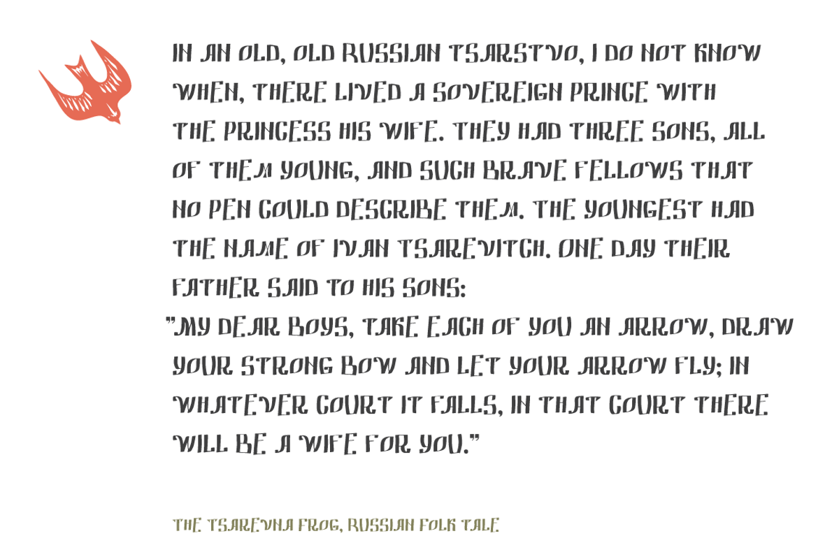 Fedot hand-drawn font preview 4