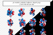 Realistic Patriotic Balloons, an Object Graphic by AllTheKewtClipart (Thumbnail 8 of 10)