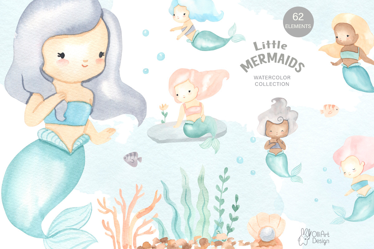 Kids BUNDLE. Watercolor, an Animal Illustration by OlliArtDesign (Photo 20 of 22)