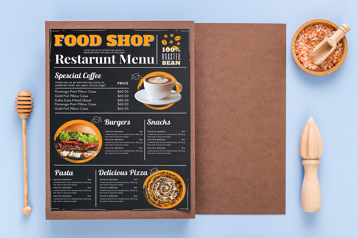 printable coffee menu template, a Flyer Template by iloveTemplate
