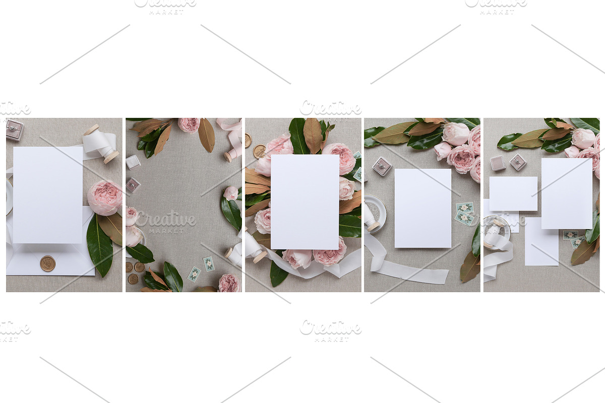 Linen - Invite Mock Up Bundle, an Arts & Entertainment Photo by Mockette (Photo 2 of 3)
