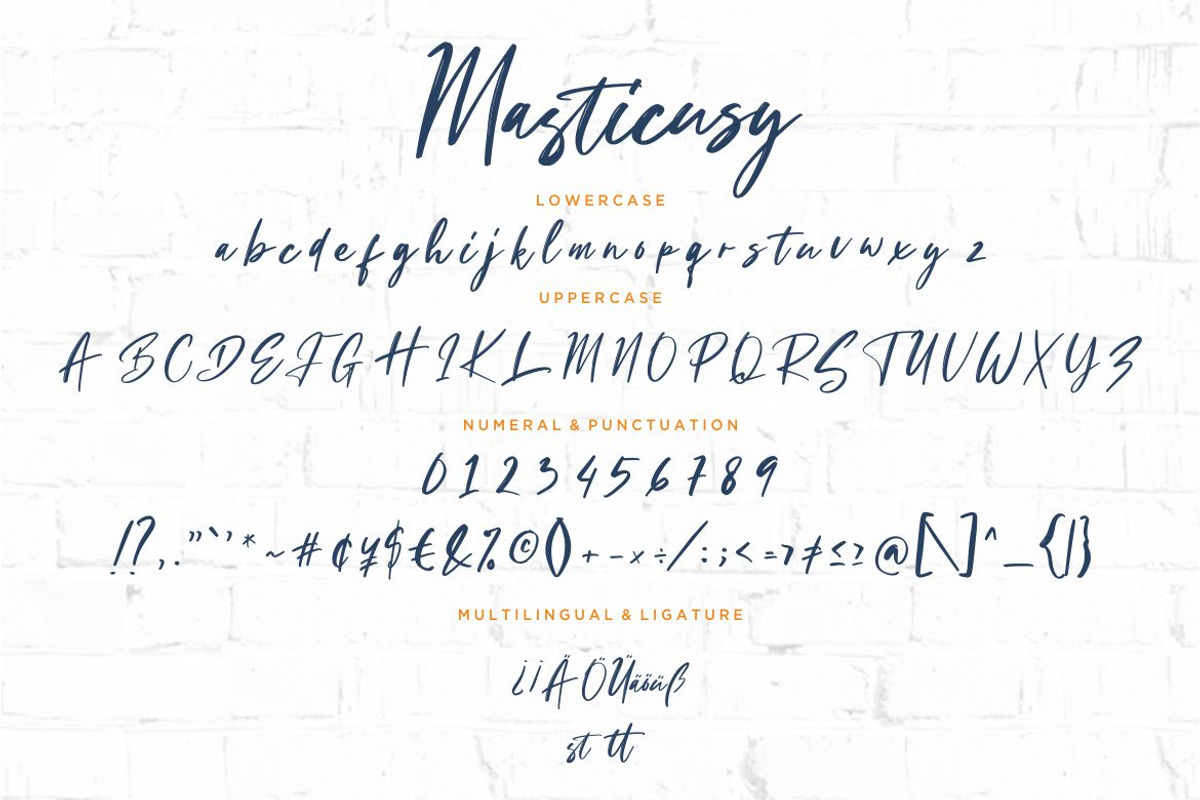 Masticusy Handwritten Business Font preview 7