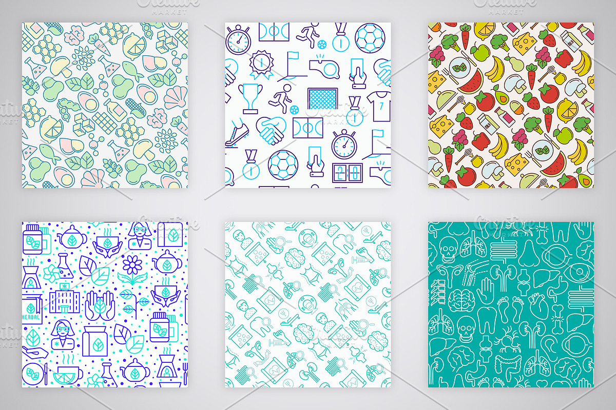 100 Seamless Patterns Collection, a Pattern Graphic by Alex Blogoodf (Photo 9 of 12)